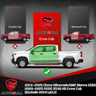 6  Running Boards For 2019-2025 Silverado sierra Crew Cab Nerf Bars Side Steps
