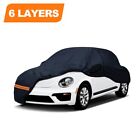 6 Layer Car Cover W  Zip Custom For Volkswagen Beetle 100  Waterproof  Outdoor