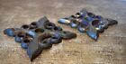 Vintage Pair Antique Brass Door Knob Rosettes Old Victorian Fancy Door Hardware