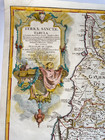 Holy Land 1782 Delisle Lattre Very Large Antique Map 18th Century In Colors