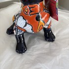 Talavera Mexican Pottery Chihuahua Statue Hand Painted Multi Colored 7 5  Tall