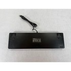 Retro Typewriter Mechanical Gaming Keyboard Blue Switch Wired Black Chrome