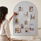 Quick Set Up Arched Felt Bulletin Board - A Stylish Cork Board Replacement