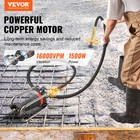 Vevor Electric Concrete Vibrator 1500w 14-3 4 Feet Poker To Remove Air Bubbles