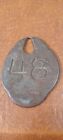  Vintage Rare Goldfield tonopah nevada  Large Brass   Hotel Key Fob   d1 