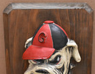 Vintage 1980 s Georgia Bulldogs Wood 3-d Hanging Wall Plaque 7  X 10  Man Cave