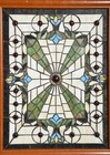 Pair Of  kaleidoscope  Stained Glass Windows