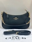 C oach Teri Ca209 Fashion Women s Black Shoulder Bag Leather Hobo Bag Black