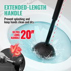 3 In 1 Toilet Brush And Plunger Set With Crevice Cleaning Brush  Toilet Plunger