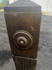 C1880 Vintage Quartersawn Oak Newel Post Stair Bannister Victorian 44 5x 5 5    Sq