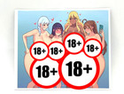 5 Inch Gorgeous Futanari Girls Stickers Group Decal 5 