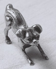 Dog  800 Silver  Heavy  Figure  Sculpture