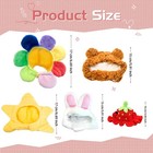 5pcs Cat Hat Adorable Cat Costume Outfit Small Dogs Party Costume Accessory