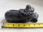 New 7  Wolf Sculpture Original Whale Inuit Eskimo Canada Art Hunt Native America