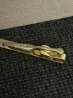 Vintage Swank Tie Bar Clip Multi Textured Design Silver Tone  2 Inches