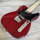 Full-size Dark Red Electric Guitar With Maple Fretboard  S-s Pickups  Gig Bag
