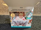 The Peanutshell Belle Grey Leaf Shopping Cart Cover For Baby   High Chair Cover