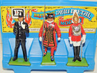 Vintage Britains New Metal Models 3   figure Set Toy Soldiers Hand Painted England