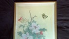 Estate Vtg Chinese Japanese Signed Flower Nice Watercolor Painting On Silk 36 