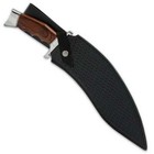 Gil Hibben Kukri Fighter Knife   Leather Belt Sheath   5cr15mov Steel   17 3 8   