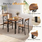 3-piece Dining Table Set  Dining Table For 2  Small Table And Chairs Set Of 2   