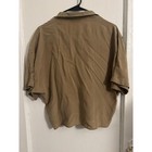 Vintage Pierre Cardin Utility-style Short Sleeve Short Beige 100  Silk
