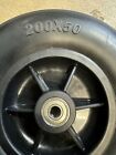 Two 8  X 2   200x50  Caster Tire Wheels Jazzy   Jet Wheelchairs 8x2 Black 608z