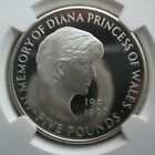 Great Britain Uk 5 Pounds 1999 Silver Proof Coin Princess Diana Ngc Pf69
