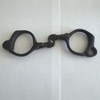 Antique 1899 Shackles Handcuffs No Keys Padlock Jail Prisoner Bean Cobb