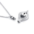 Teardrop Eye Of My Heart Crystal Cremation Urn Necklace For Son Ashes Holder    