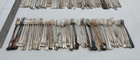 Large Lot Of 100 Assorted Vintage Silverplate Cocktail Forks - Lot 57