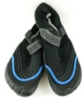 Men s Aqua River Water Shoe Closed Toe Black Blue Grey Strap Size 9 10