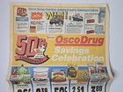 1987 Osco Drug 50th Anniversary Kodak Jeep Sweepstakes Large Foldout Sale Ad