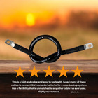 30 Count 4 Awg Cables 24  100  Ofc Copper Wire Black Color Super Flexible