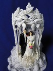 New Vintage Elegant Bride   Groom With Gated Archway   Love Doves  316