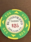  25 El Convento San Juan Puerto Rico Casino Chip Con-25a    rare   