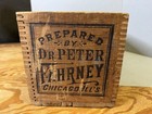 Antique Dr Peter Fahrney Chicago  Il Wooden Medicine Box Glass Bottle Crate Box