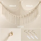 Stuffed Animal Hammock Corner Hand-knitted Large Plushie Net Toy Hammock With   