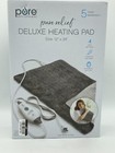 Pure Enrichment Purerelief 4 Heat 2hr Deluxe Electric Heating Pad Gray 12 x24 