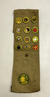 Boy Scouts Merit Badges Sash 1930-1940 Patches Camper Camp Tonkawa Vtg Antique