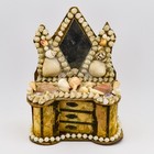 Victorian Shellwork Dresser Reliquary Box Sailor s Valentine Jewelry Souvenir