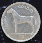 1940 Ireland    Crown    Chor  in 2 Scilling 6 Phingin Irish Harp Silver Lvb1 522