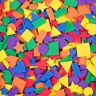  Assorted Self Adhesive Multicolored Foam Shapes