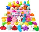 50 Pack Mini Mochi Squishy Toys Set For Kids  Multicolor  Stress Relief   Fun