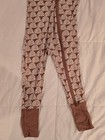 Little Sleepies Bamboo Viscose Zip Footless Sleeper 18-24m Rainbow Brown white