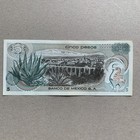          1971 Cinco  5  Mexico Pesos Foreign Banknote Mexican Currency Mar  a Josefa