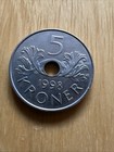 1998 Norway Coin 5 Kroner - Beautiful Norwegian Coin - Kongeriket Norge Kroner