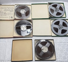 Vintage Reel To Reel Magnetic Audio Recording Tape Lot Silvertone Scotch Knight