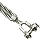 5 8   X 6   Turnbuckle Jaw Jaw Pulley Swivel Hoist 316 Stainless Steel Marine