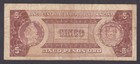  f-vf  No Tears Or Holes  1964 Dominican Republic 5 Pesos Ore P-100a  i17 
